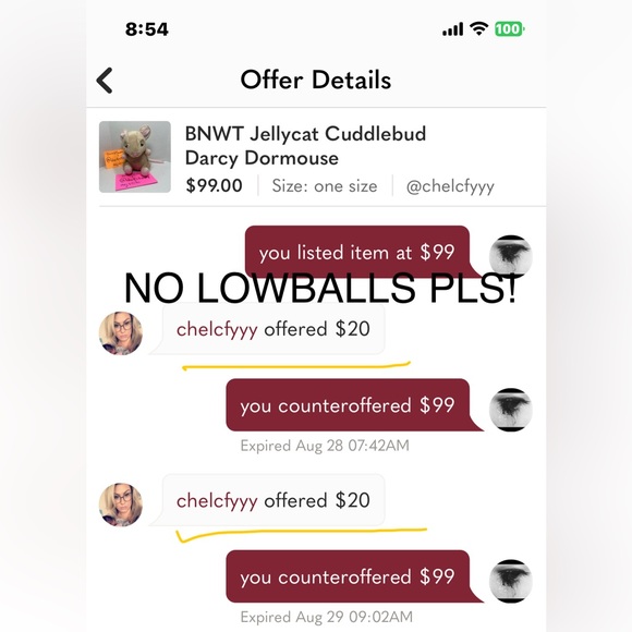 RETIRED BNWT Jellycat Cuddlebud Darcy Dormouse AUTHENTIC DIGITAL SALES RECEIPT - Picture 15 of 15